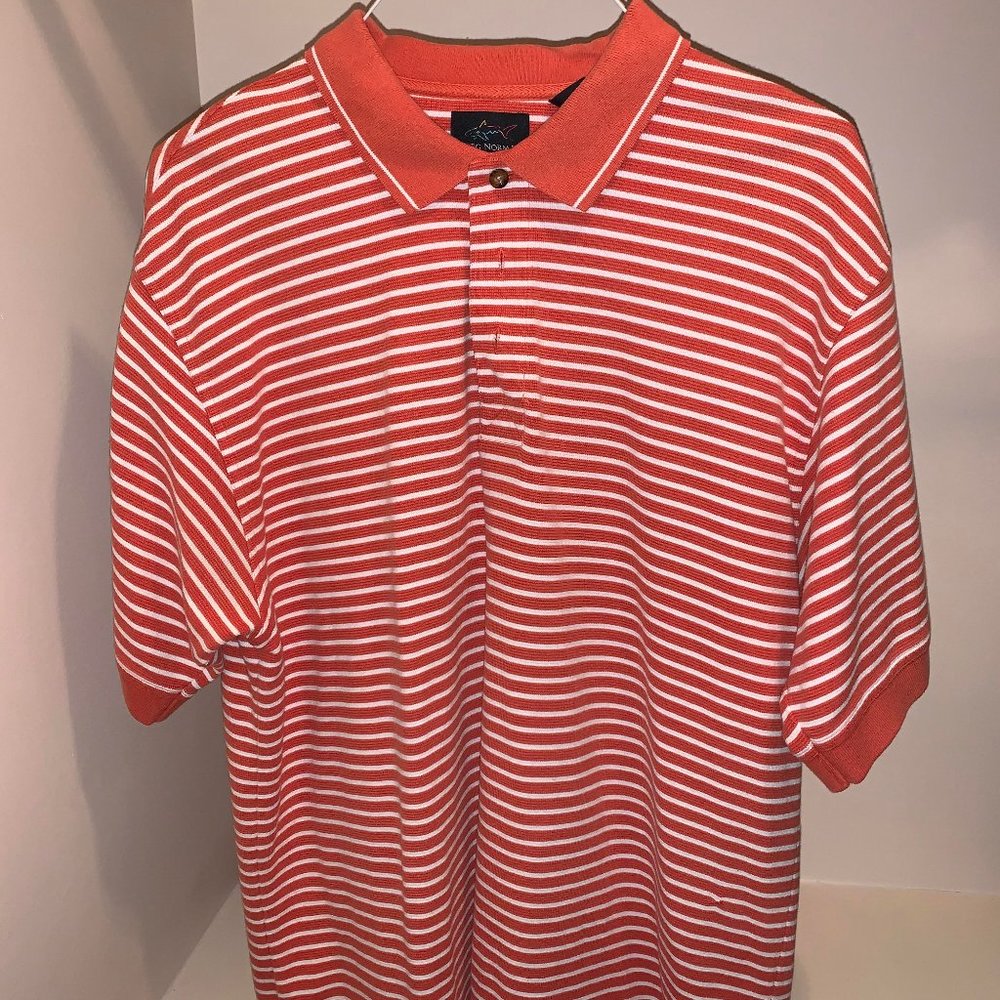 Greg Norman Striped Polo Shirt
